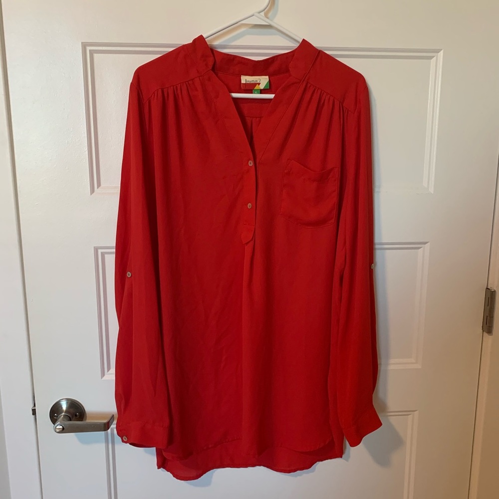 ModCloth Fervour long sleeve blouse